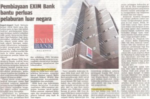 24.11.2014 Pembiayaan EXIM Bank bantu perluas pelaburan luar negara