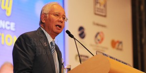 Prime Minister Datuk Seri Najib Razak said micro credit schemes were necessary in order to help people who want to start franchise business, especially those from the low income group. — TRP pic by Syahirah Roslan