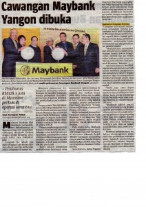 Cawangan Maybank Yangon dibuka