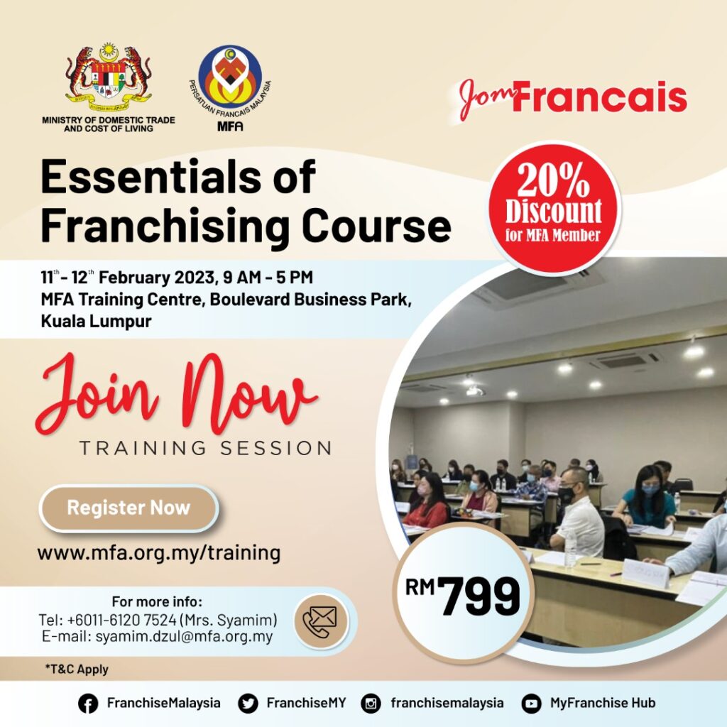 ESSENTIALS OF FRANCHISING COURSE 1/2023