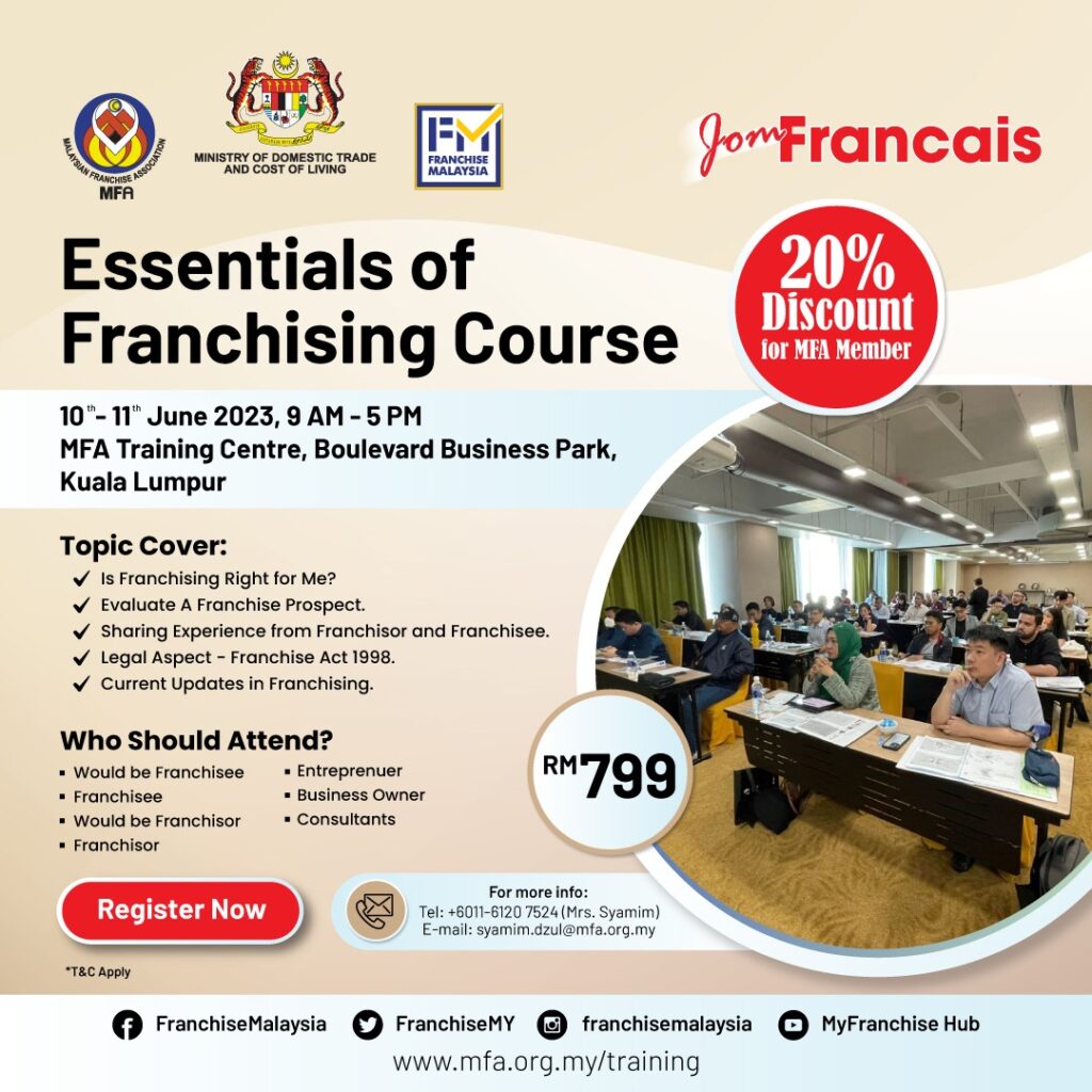 ESSENTIALS OF FRANCHISING COURSE 2/2023
